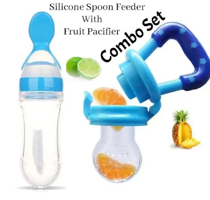 Silicone Pacifier And Feeding Spoon Set - Vizoo