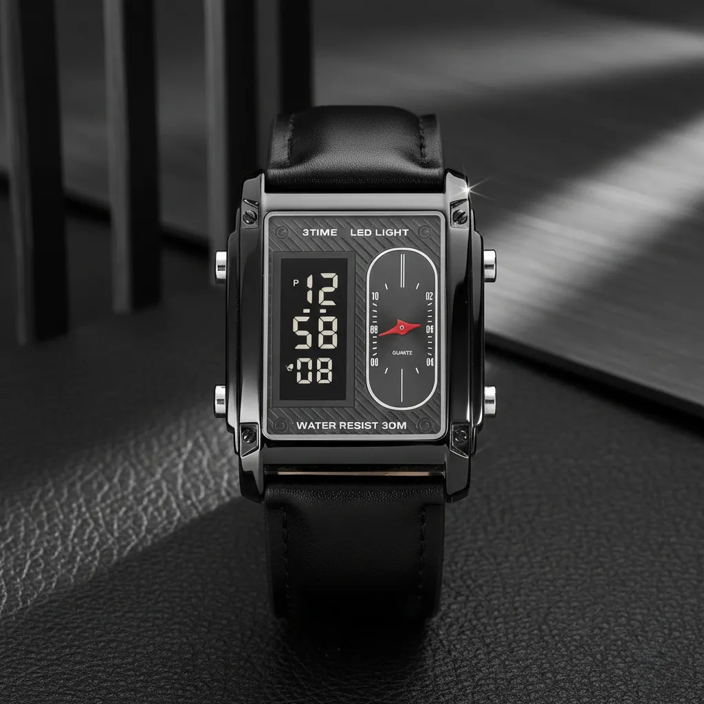 Original Skmei 1868 Boys New Style Design Famous Watch Digital Analog Mens Wrist Watches for Men Luxury Watch - Without Box-Watch-Vizoo-Case color:Black-Vizoo